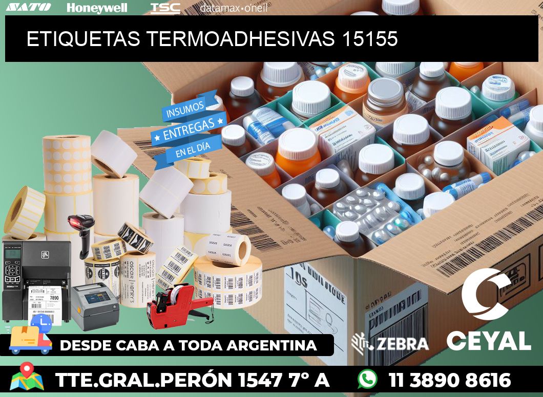 ETIQUETAS TERMOADHESIVAS 15155