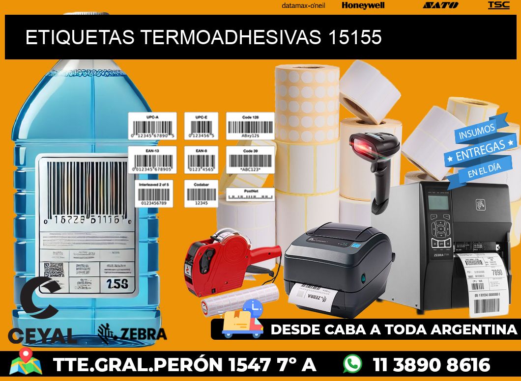 ETIQUETAS TERMOADHESIVAS 15155