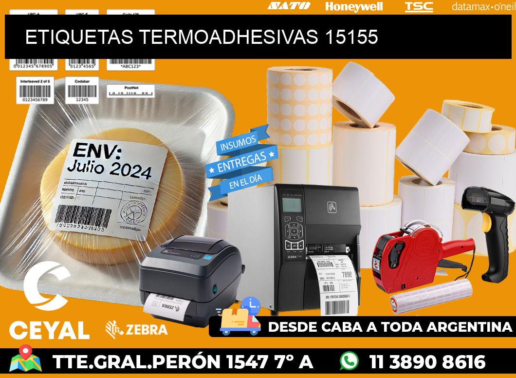 ETIQUETAS TERMOADHESIVAS 15155