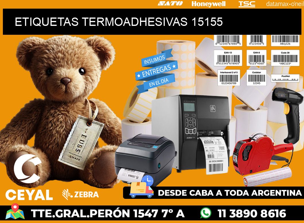 ETIQUETAS TERMOADHESIVAS 15155