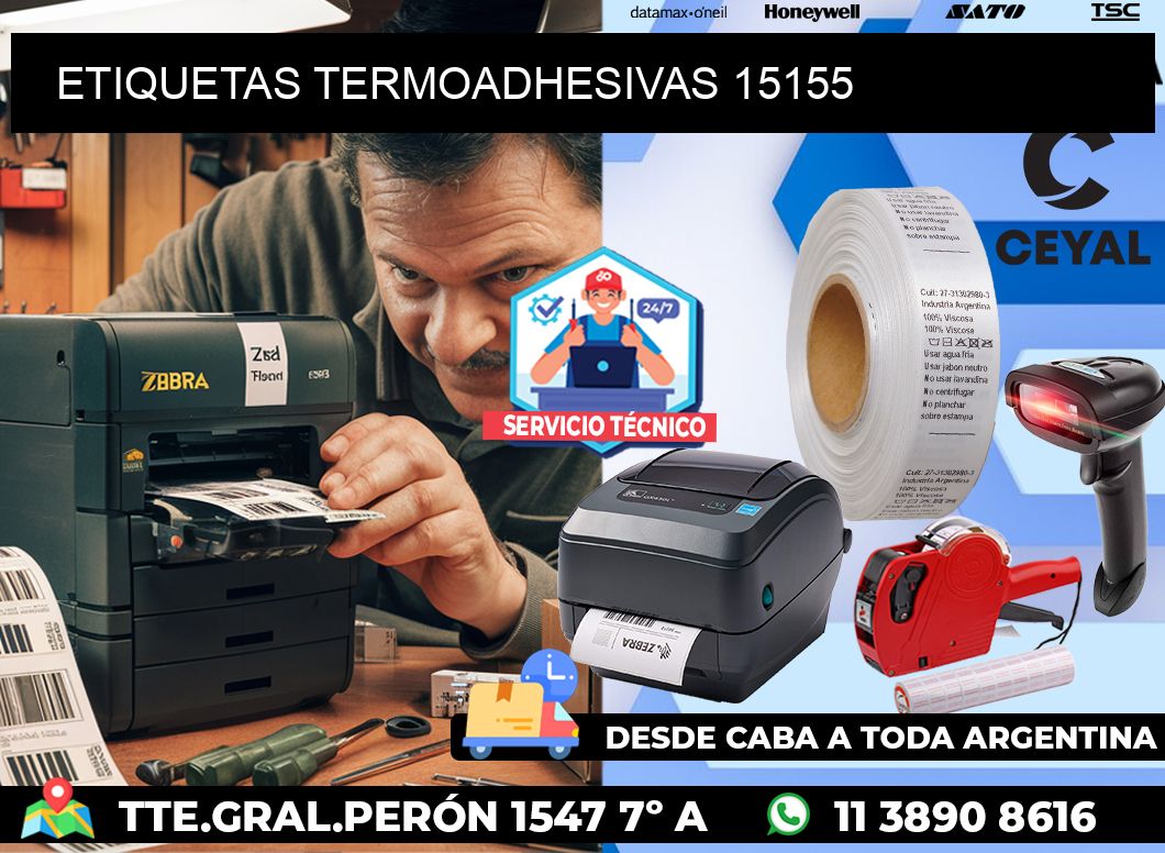 ETIQUETAS TERMOADHESIVAS 15155