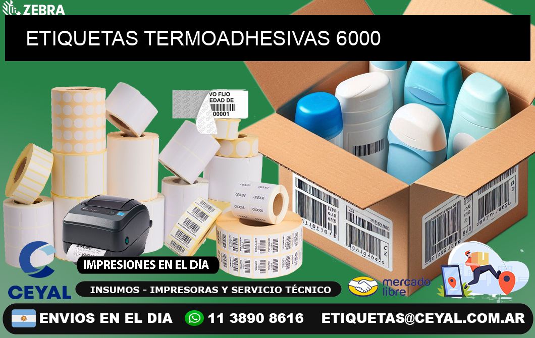 ETIQUETAS TERMOADHESIVAS 6000