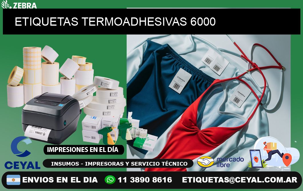 ETIQUETAS TERMOADHESIVAS 6000