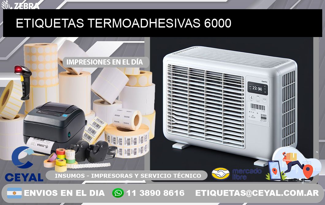 ETIQUETAS TERMOADHESIVAS 6000
