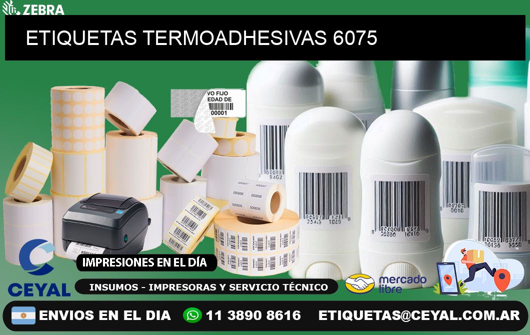 ETIQUETAS TERMOADHESIVAS 6075