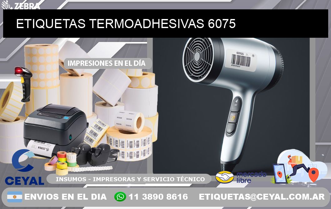 ETIQUETAS TERMOADHESIVAS 6075