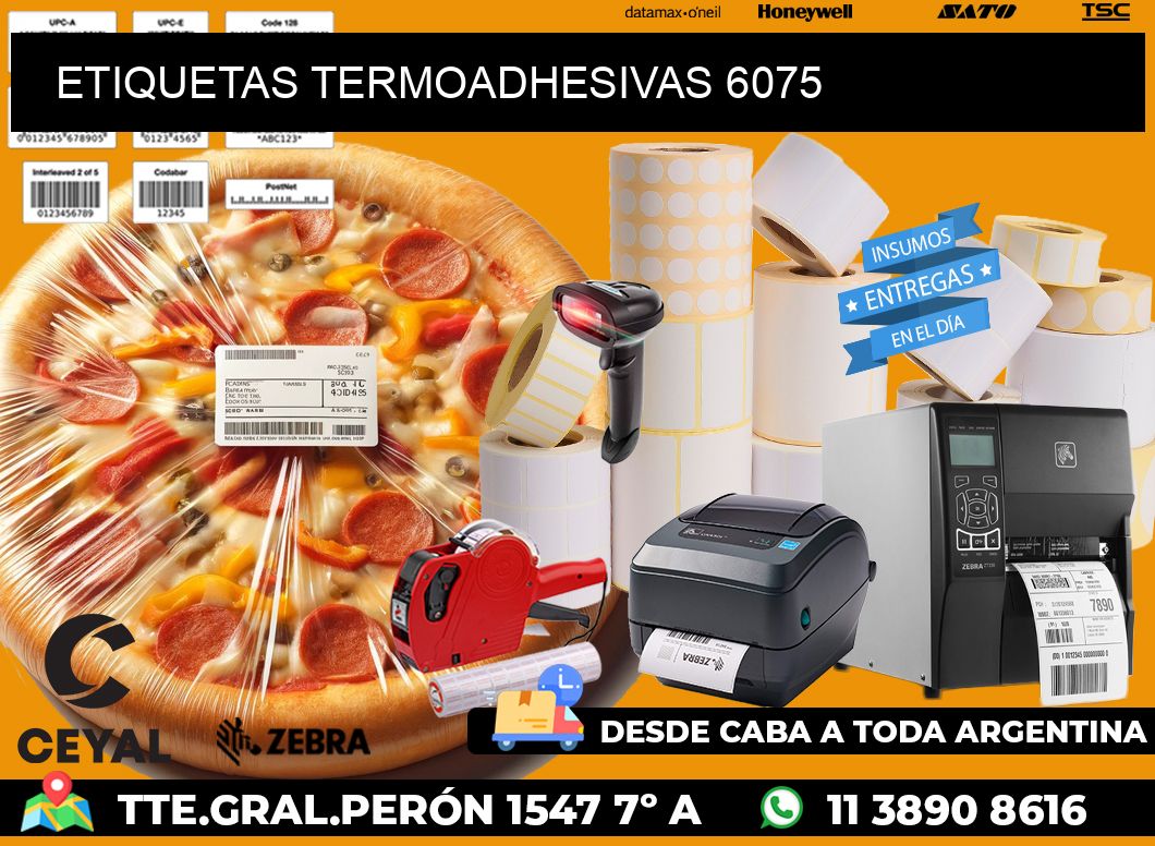 ETIQUETAS TERMOADHESIVAS 6075