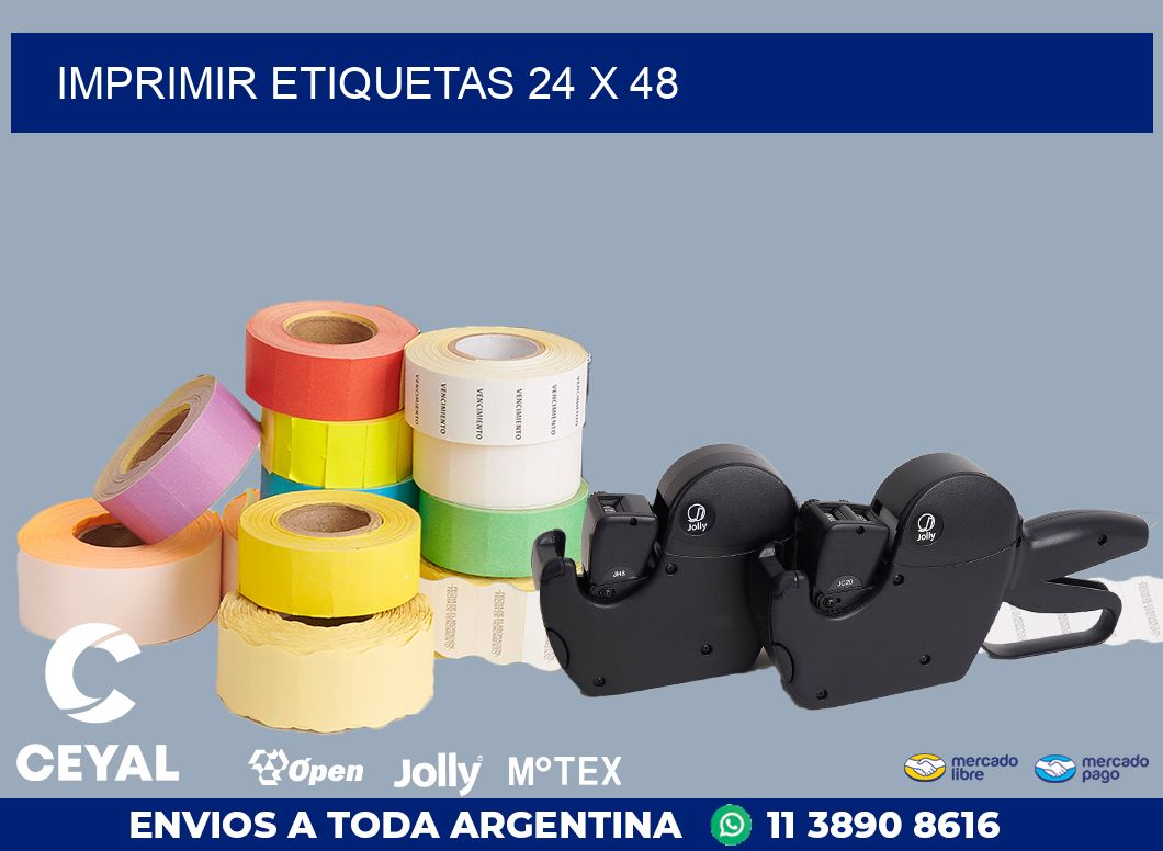 IMPRIMIR ETIQUETAS 24 x 48