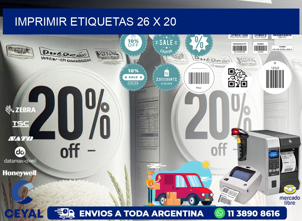 IMPRIMIR ETIQUETAS 26 x 20