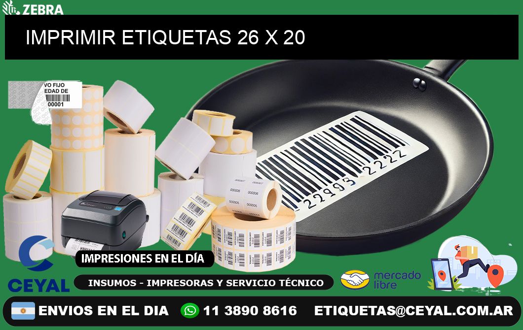 IMPRIMIR ETIQUETAS 26 x 20