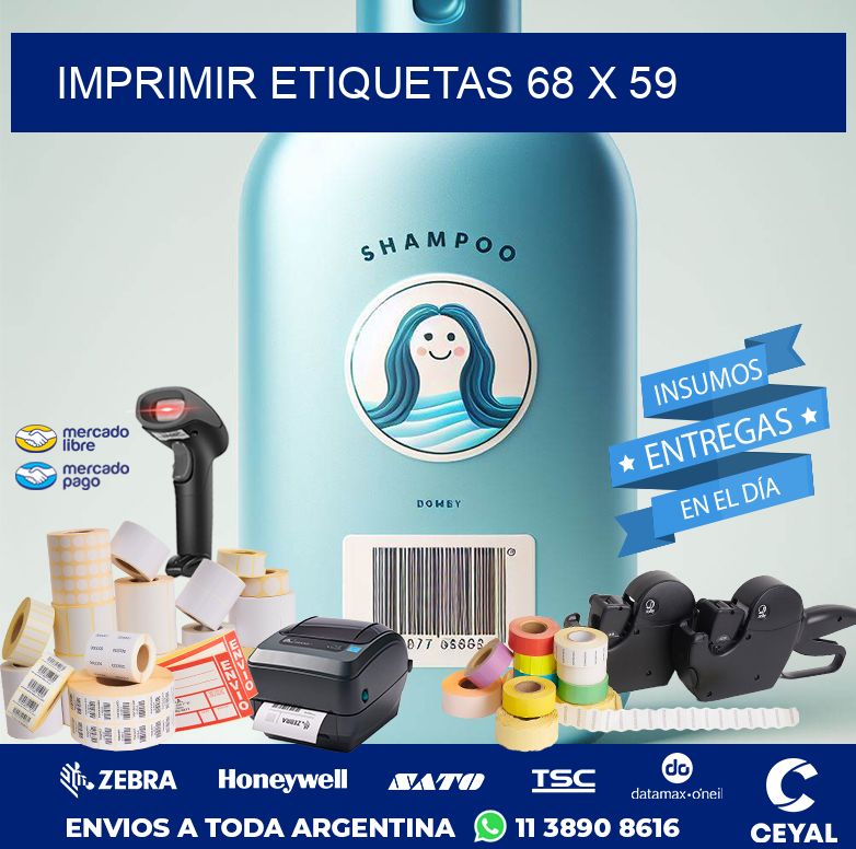 IMPRIMIR ETIQUETAS 68 x 59