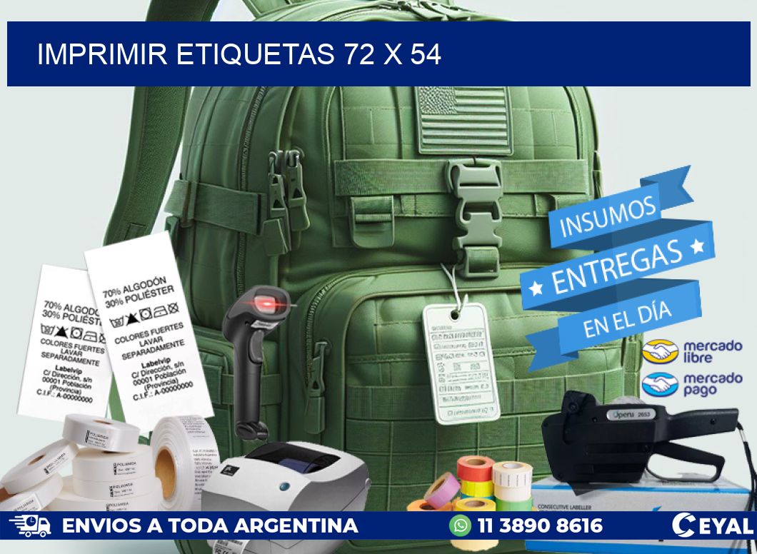 IMPRIMIR ETIQUETAS 72 x 54