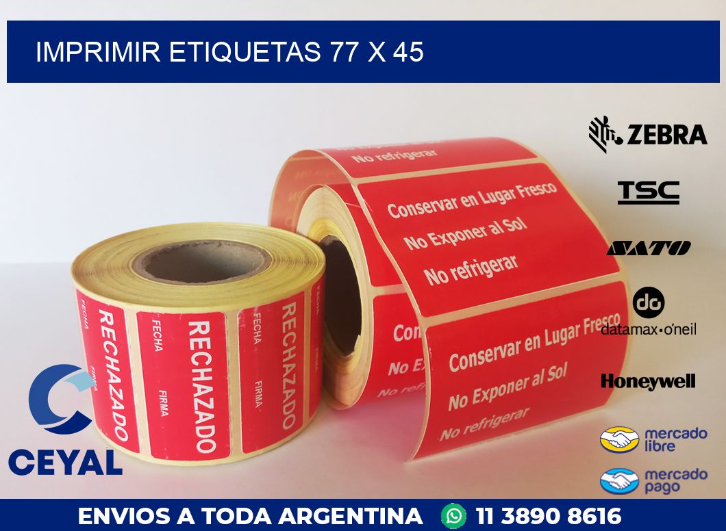 IMPRIMIR ETIQUETAS 77 x 45