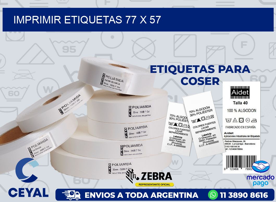 IMPRIMIR ETIQUETAS 77 x 57