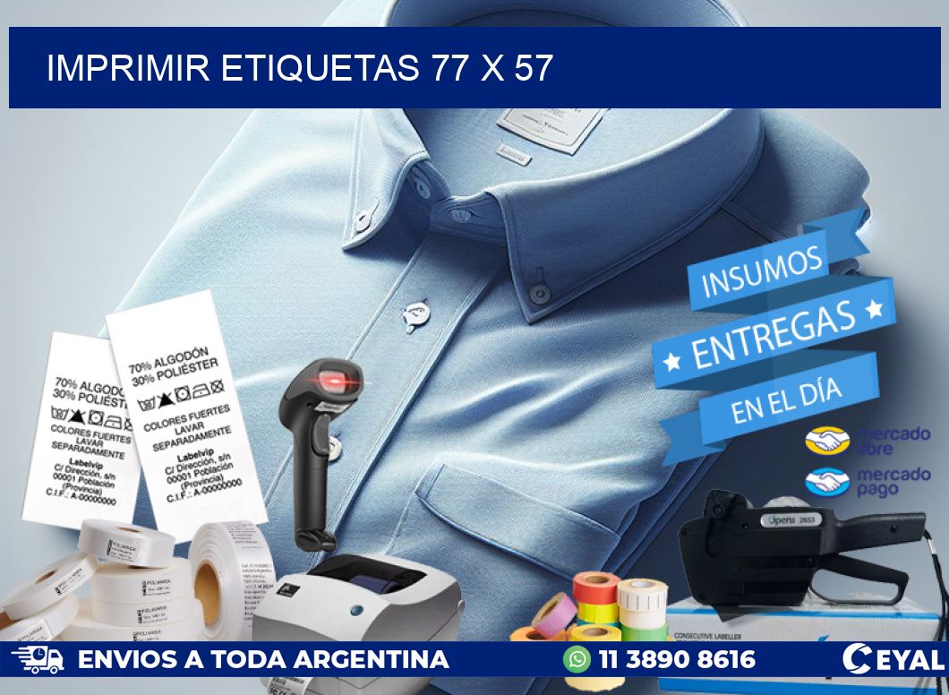 IMPRIMIR ETIQUETAS 77 x 57