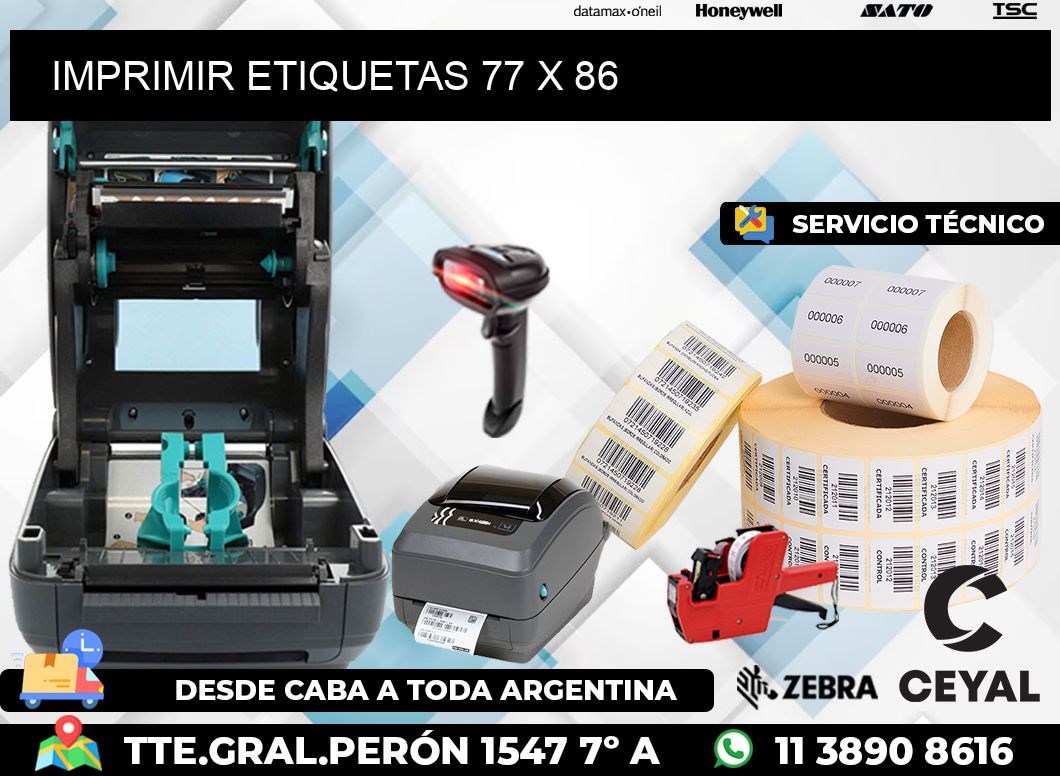 IMPRIMIR ETIQUETAS 77 x 86