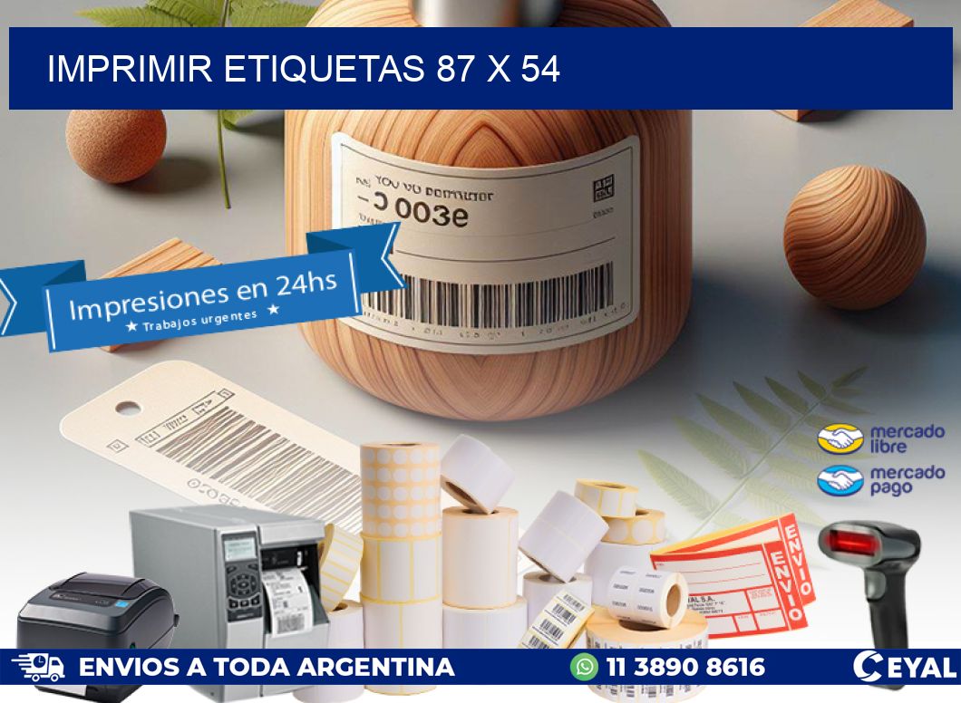 IMPRIMIR ETIQUETAS 87 x 54