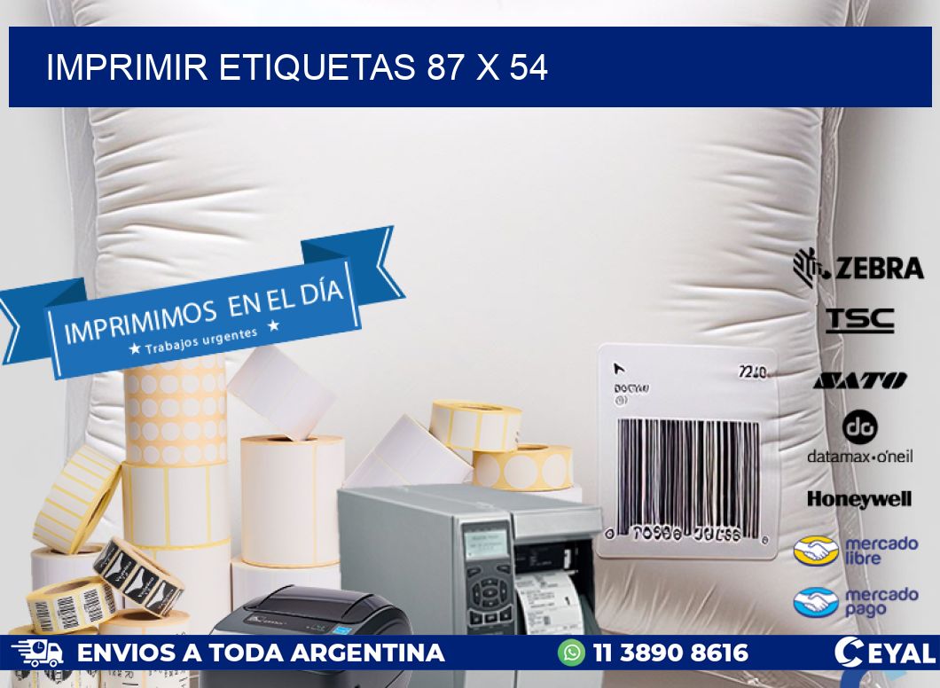IMPRIMIR ETIQUETAS 87 x 54