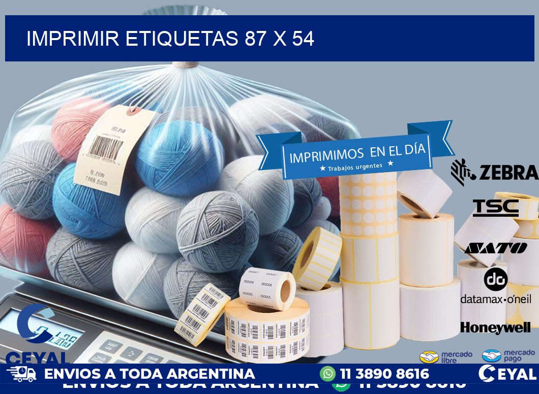 IMPRIMIR ETIQUETAS 87 x 54