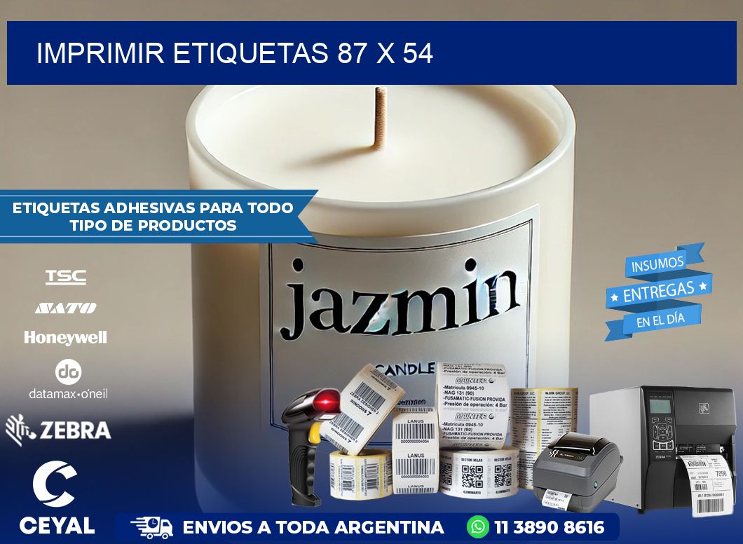 IMPRIMIR ETIQUETAS 87 x 54