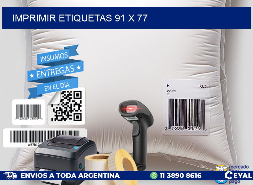 IMPRIMIR ETIQUETAS 91 x 77
