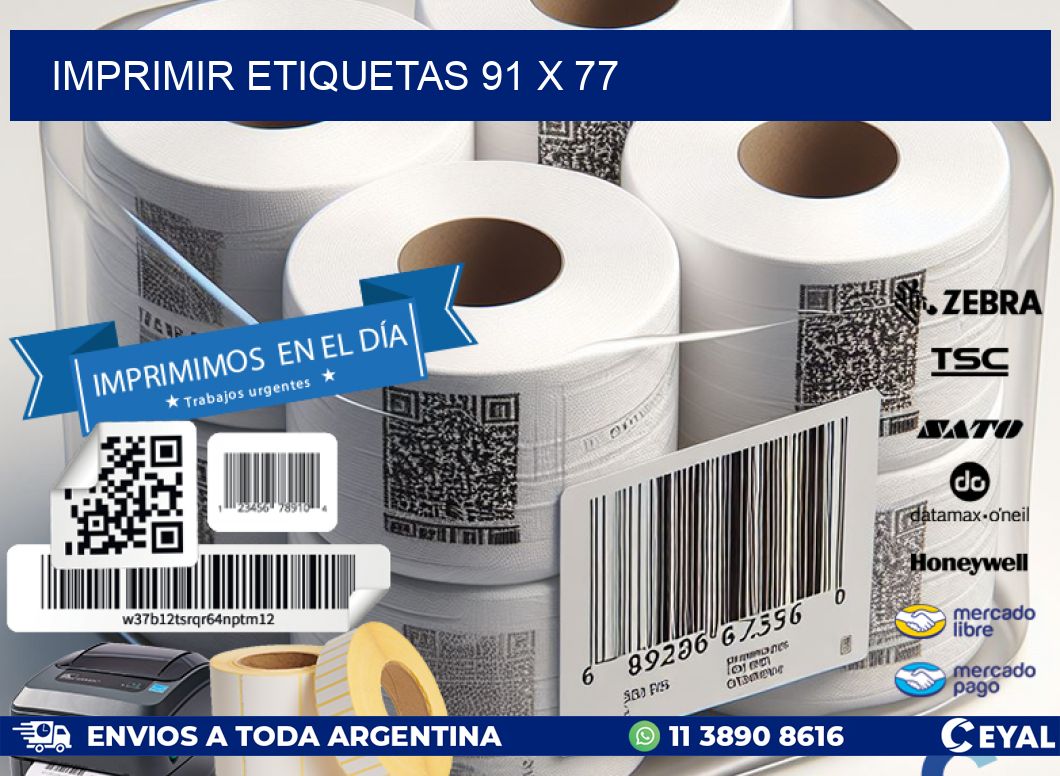 IMPRIMIR ETIQUETAS 91 x 77