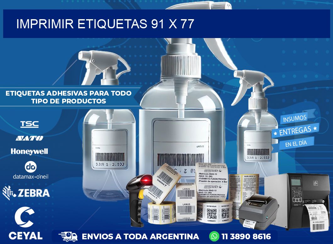 IMPRIMIR ETIQUETAS 91 x 77