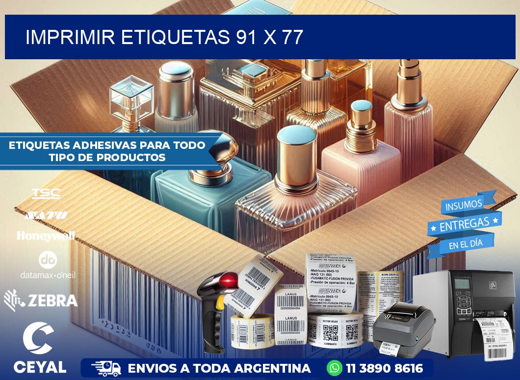 IMPRIMIR ETIQUETAS 91 x 77