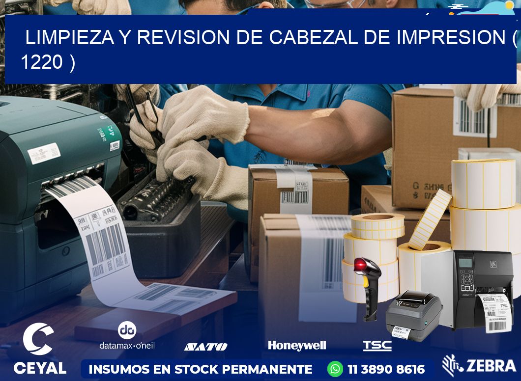 LIMPIEZA Y REVISION DE CABEZAL DE IMPRESION ( 1220 )