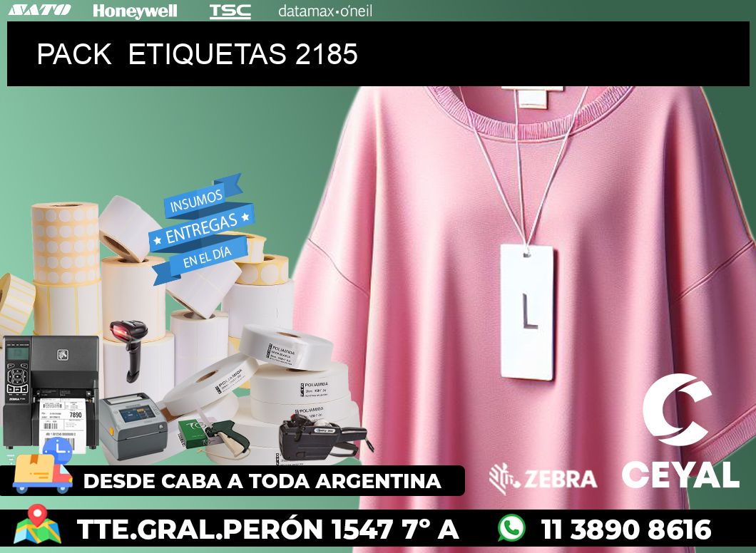 PACK  ETIQUETAS 2185