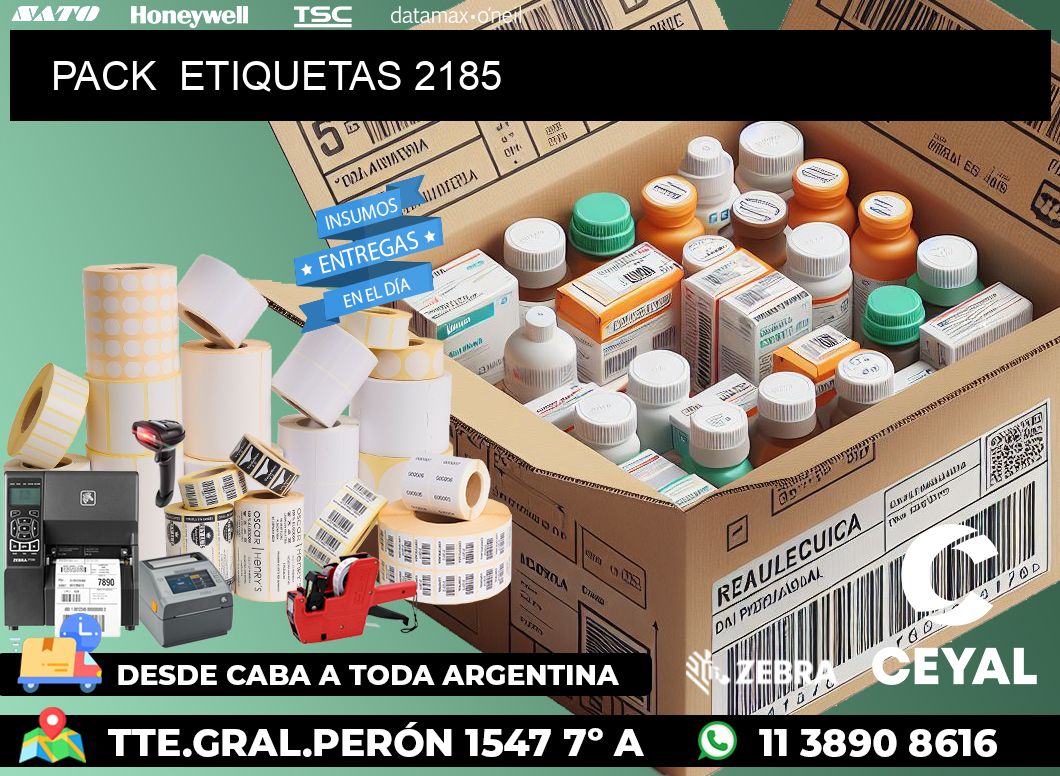 PACK  ETIQUETAS 2185