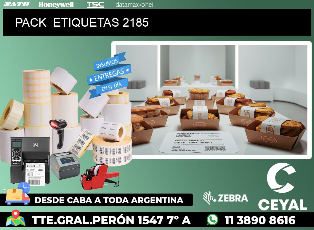 PACK  ETIQUETAS 2185