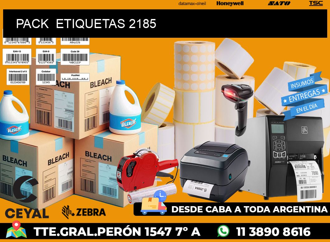 PACK  ETIQUETAS 2185