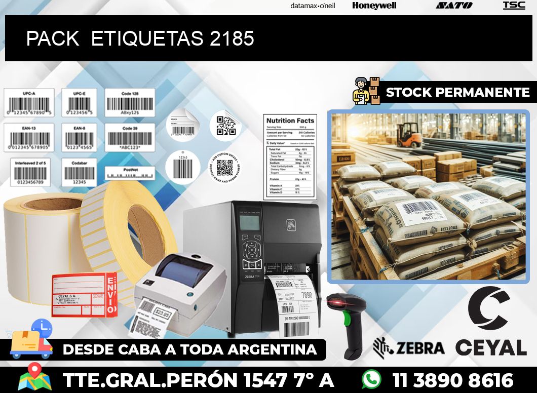 PACK  ETIQUETAS 2185