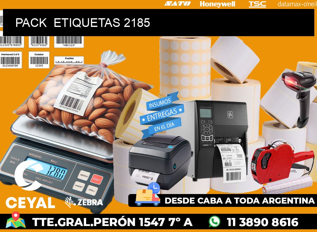 PACK  ETIQUETAS 2185