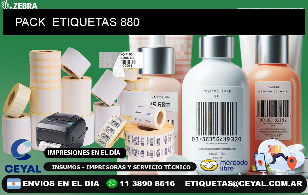 PACK  ETIQUETAS 880