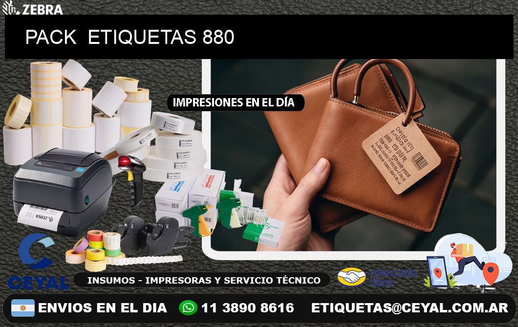 PACK  ETIQUETAS 880