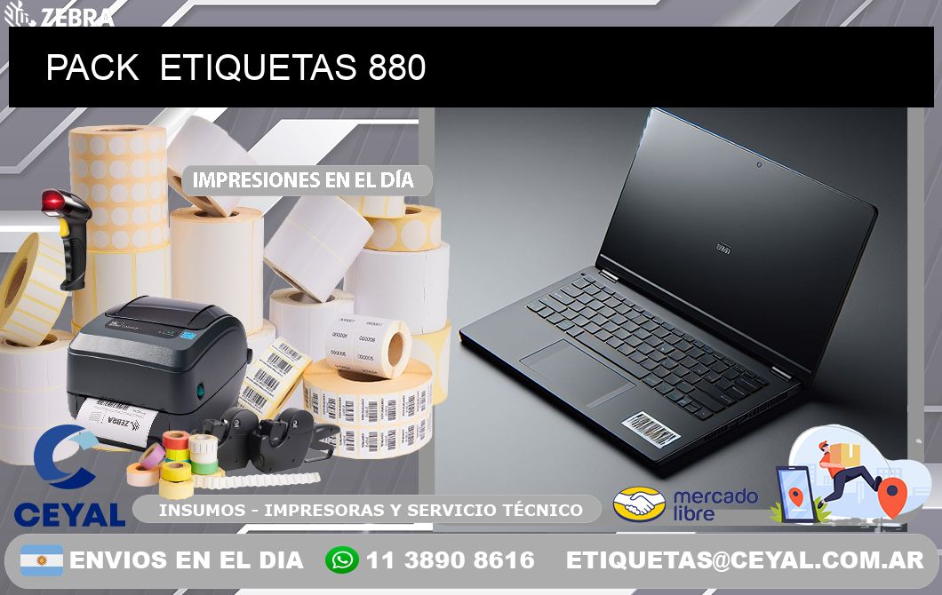 PACK  ETIQUETAS 880