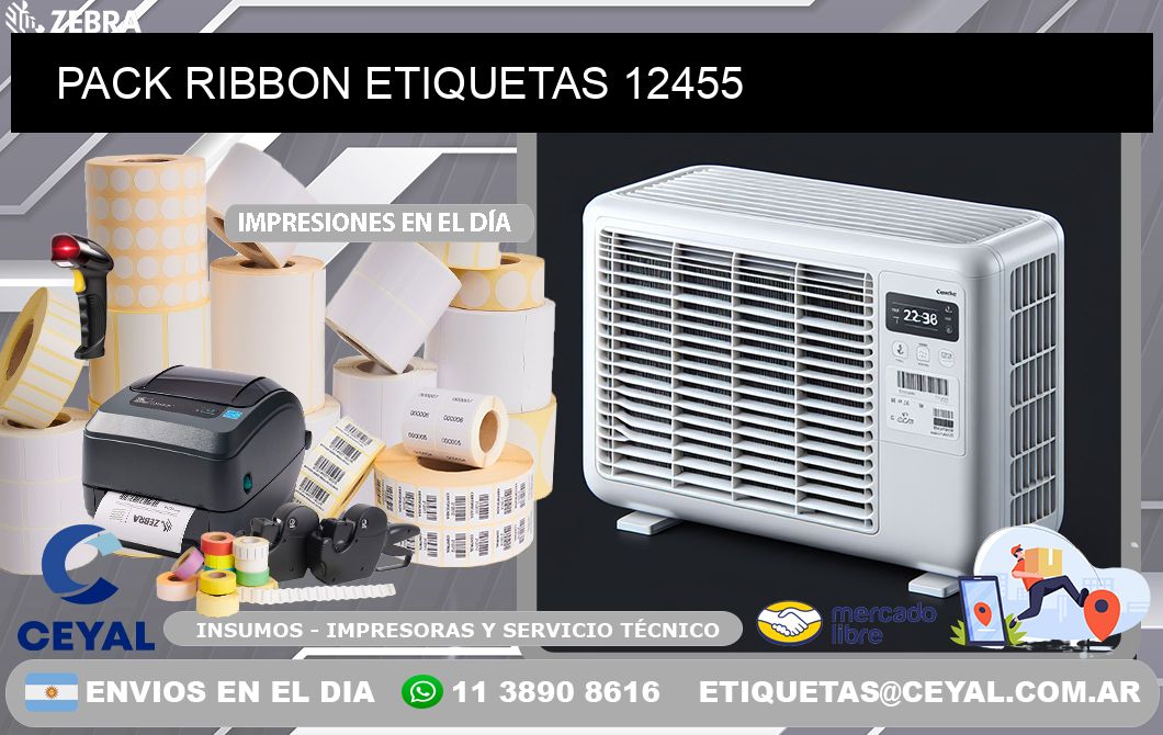 PACK RIBBON ETIQUETAS 12455
