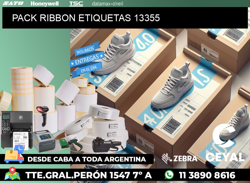 PACK RIBBON ETIQUETAS 13355
