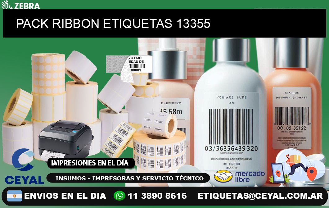 PACK RIBBON ETIQUETAS 13355