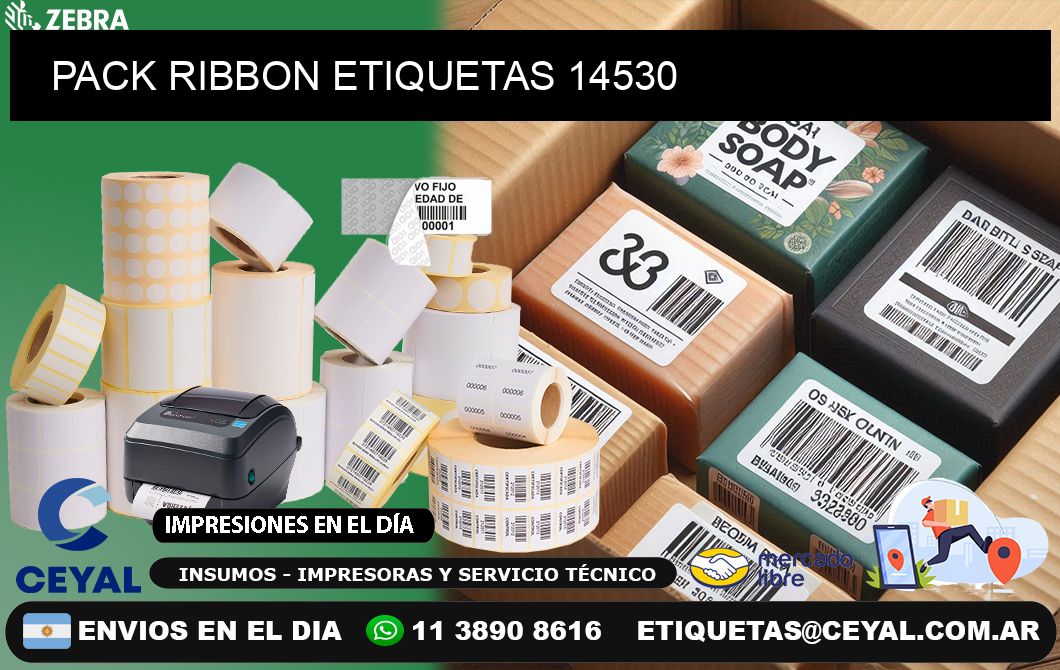 PACK RIBBON ETIQUETAS 14530