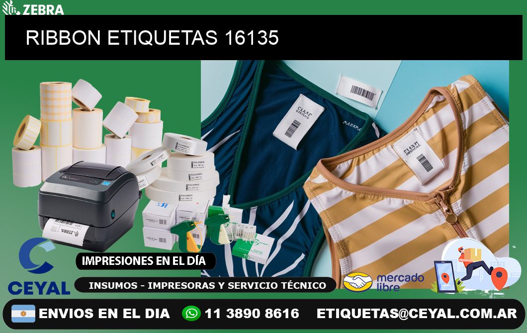 RIBBON ETIQUETAS 16135