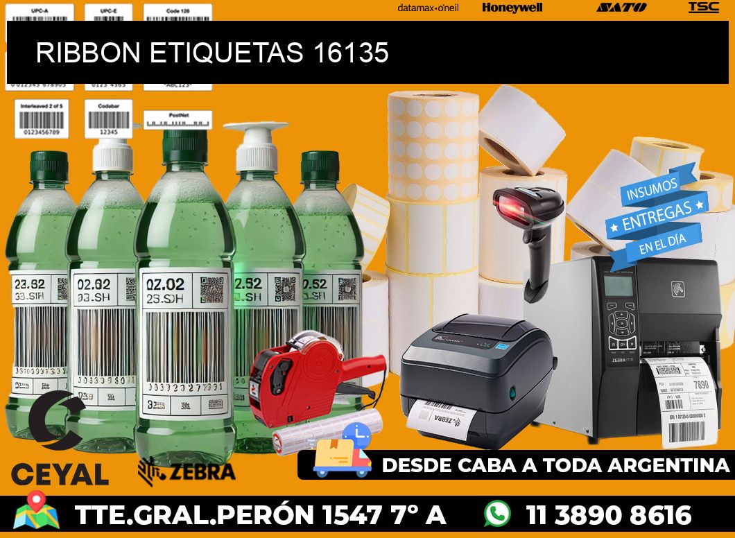RIBBON ETIQUETAS 16135