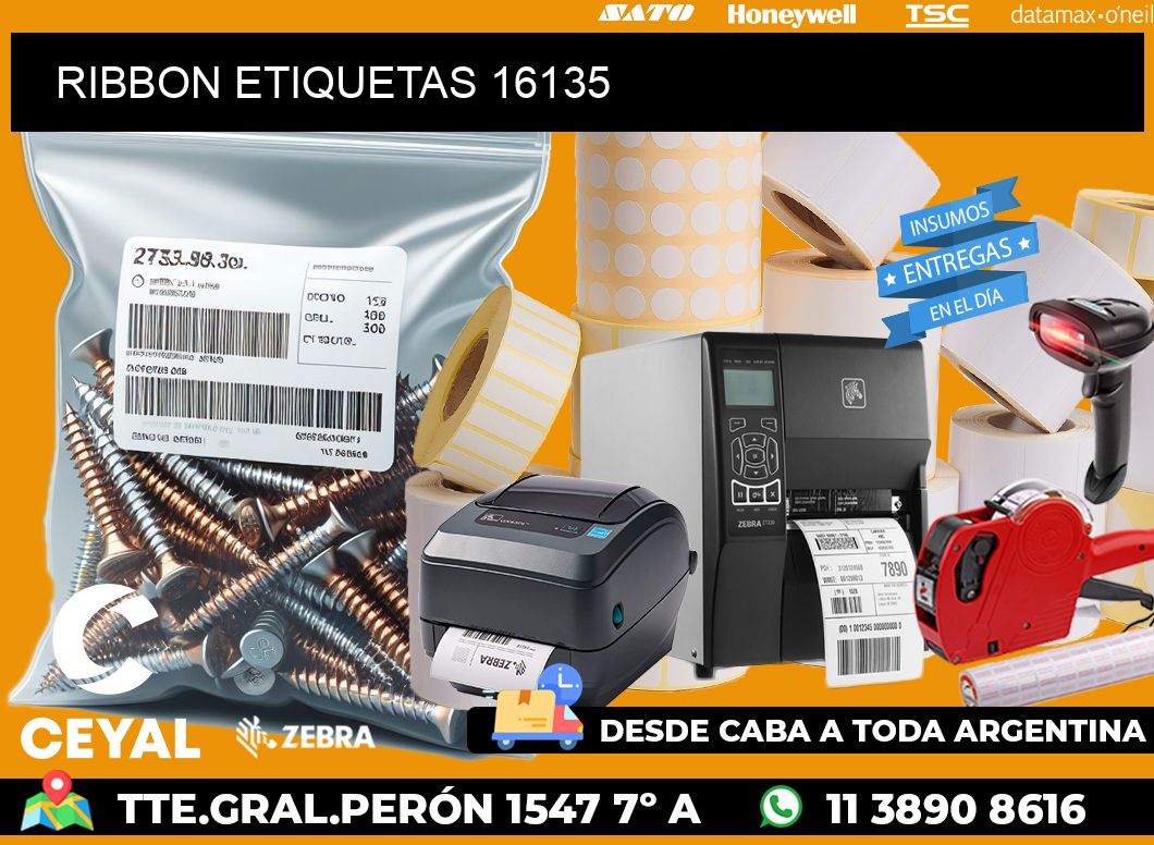 RIBBON ETIQUETAS 16135
