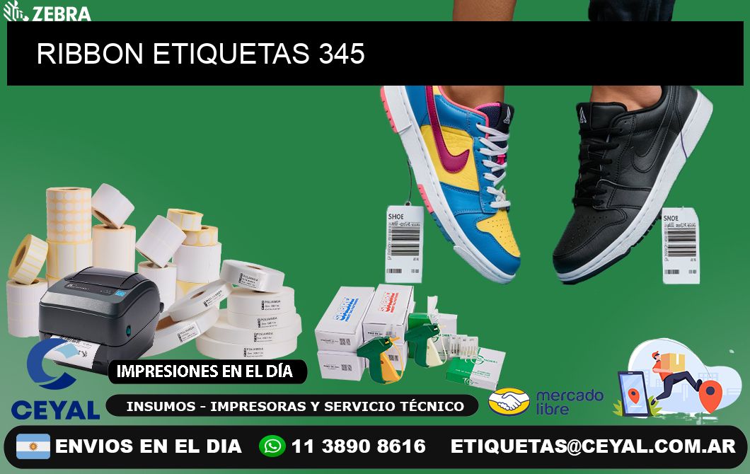 RIBBON ETIQUETAS 345