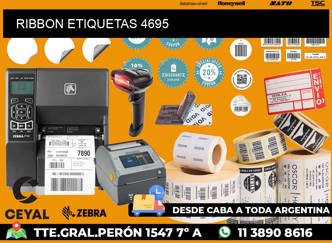 RIBBON ETIQUETAS 4695