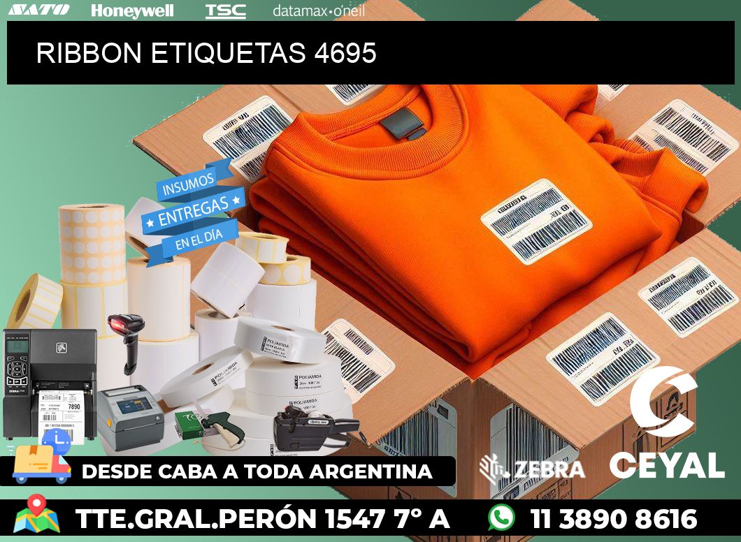 RIBBON ETIQUETAS 4695