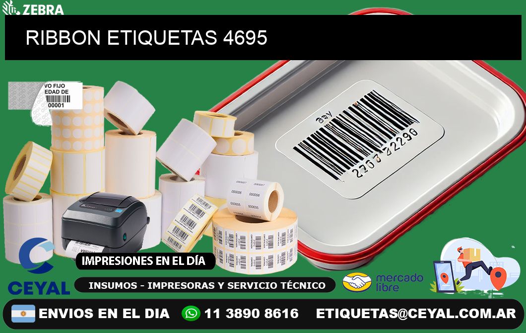 RIBBON ETIQUETAS 4695
