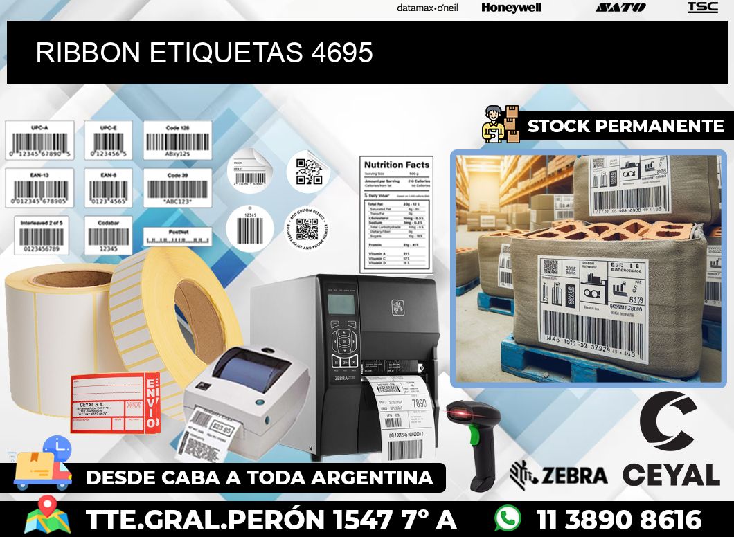 RIBBON ETIQUETAS 4695